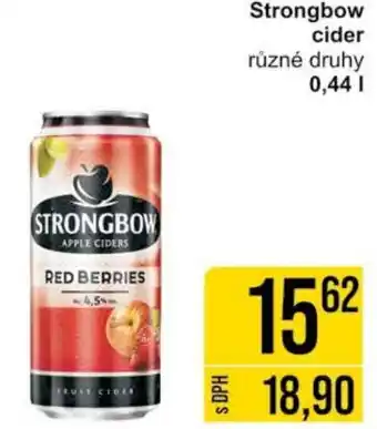 Jip Strongbow cider nabídka