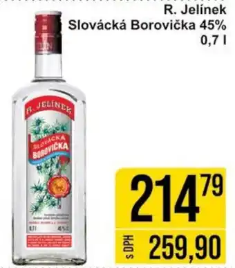 Jip R. Jelínek Slovácká Borovička 45% 0.7L nabídka