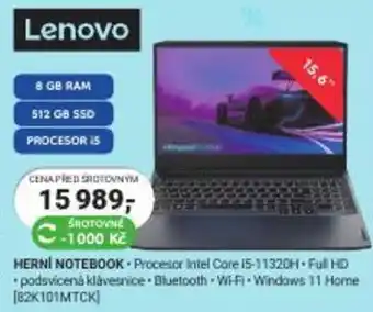 Planeo Elektro Lenovo HERNÍ NOTEBOOK nabídka