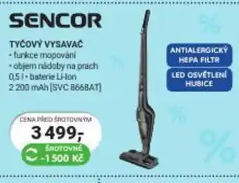 Planeo Elektro SENCOR TYČOVÝ VYSAVAČ nabídka