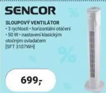 Planeo Elektro SENCOR SLOUPOVÝ VENTILÁTOR nabídka