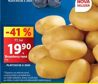 Lidl Brambory rané nabídka