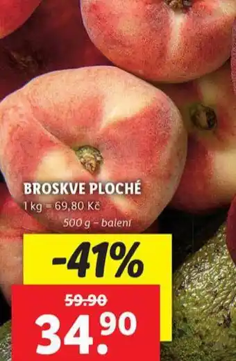 Lidl Broskve ploché nabídka