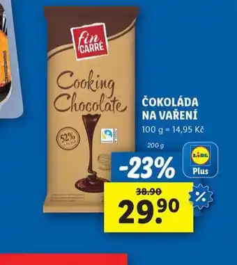 Lidl Čokoláda na vaření nabídka