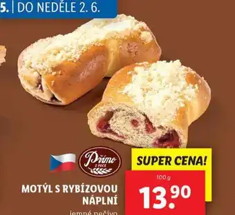 Motýl s rybízovou náplní