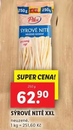 Lidl Sýrové nitě xxl nabídka