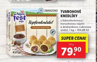 Lidl Tvarohové knedlíky nabídka