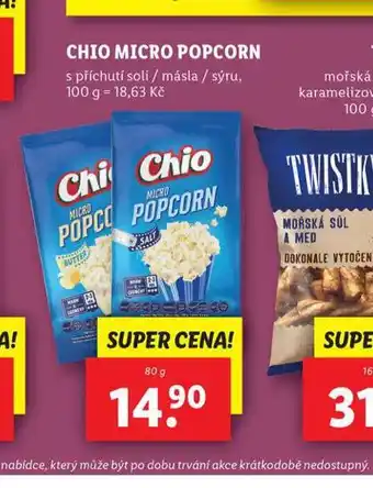 Lidl Chio micro popcorn nabídka