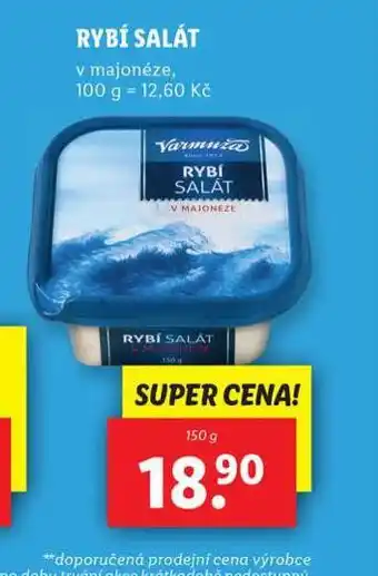 Lidl Rybí salát nabídka