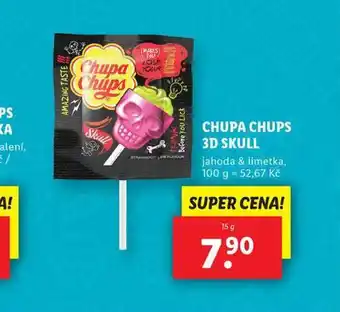 Lidl Chupa chups 3d skull nabídka