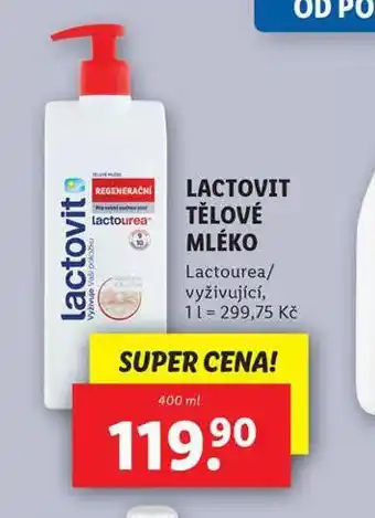 Lidl Lactovit tělové mléko nabídka