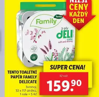 Lidl Tento toaletní papír family delicate nabídka