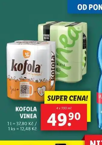 Lidl Kofola, vinea nabídka