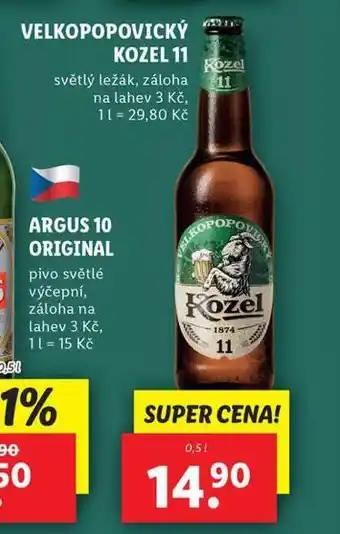 Lidl Pivo velkopopovický kozel 11 nabídka