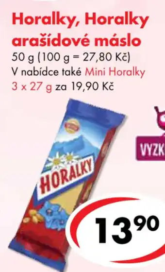 CBA Horalky, Horalky arašídové máslo nabídka