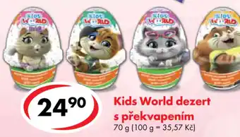CBA Kids World dezert s překvapením nabídka