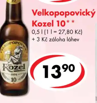 CBA Velkopopovický Kozel 10 0.5L nabídka