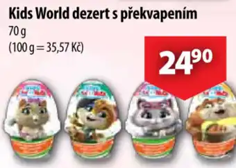 CBA Kids World dezert s překvapením nabídka