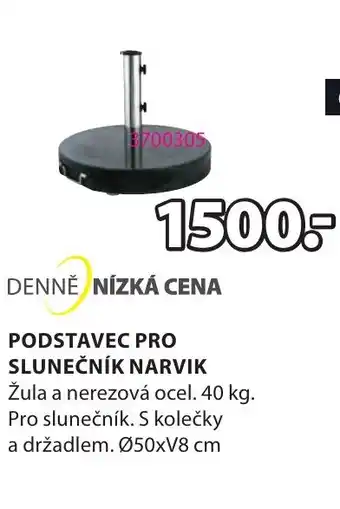 JYSK PODSTAVEC PRO SLUNEČNÍK NARVIK nabídka