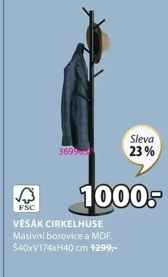 JYSK VĚŠÁK CIRKELHUSE nabídka