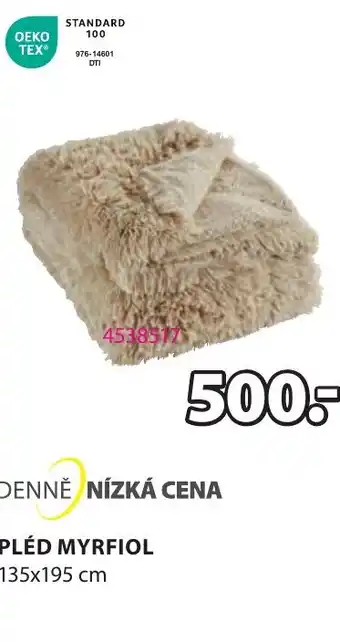 JYSK PLÉD MYRFIOL nabídka