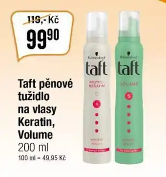 TEMPO Taft pěnové tužidlo na vlasy Keratin, Volume nabídka