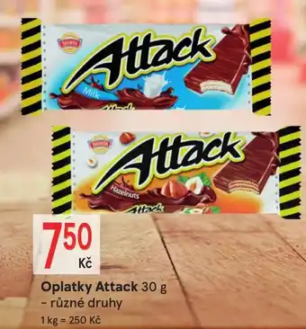 Žabka Oplatky Attack nabídka