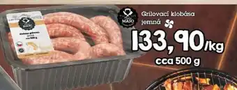 Grilovací klobása jemná