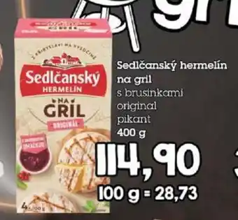 Jip Sedlčanský hermelín na gril nabídka