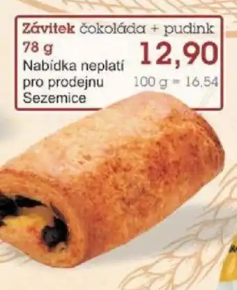 Jip Závitek čokoláda + pudink 78 g nabídka