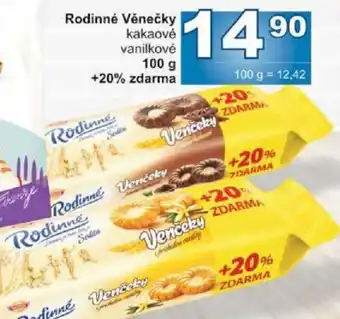 Jip Rodinné Věnečky 100 g +20% zdarma nabídka
