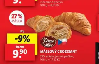 Lidl Máslový croissant nabídka