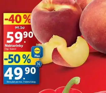Lidl Nektarinky nabídka