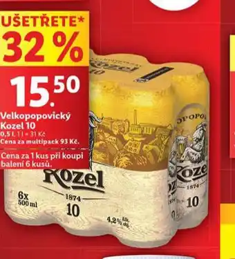 Lidl Pivo velkopopovický kozel 10 nabídka
