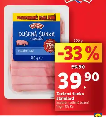 Lidl Dušená šunka standard nabídka