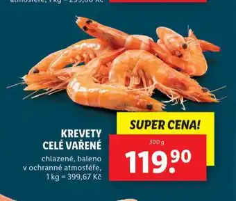 Lidl Krevety celé vařené nabídka