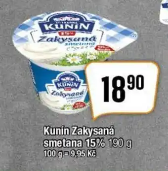 TEMPO Kunin Zakysaná smetana 15% 190 g nabídka