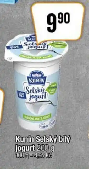 TEMPO Kunin Selský bílý jogurt 200 g nabídka