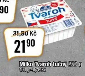 TEMPO Milko Tvaroh tučný 250 g nabídka