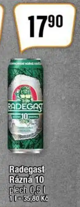 TEMPO Radegast Rázná 10 plech 0,5L nabídka
