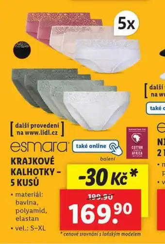 Lidl Krajkové kalhotky nabídka
