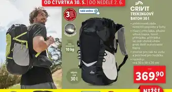 Lidl Trekingový batoh 30 l nabídka