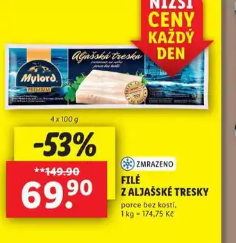 Lidl Filé z aljašské tresky nabídka