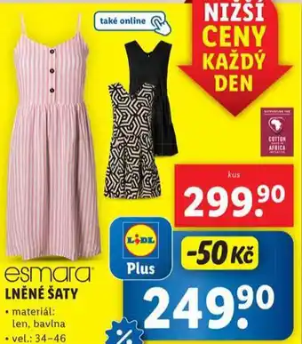 Lidl Lněné šaty nabídka