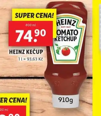 Lidl Heinz kečup nabídka