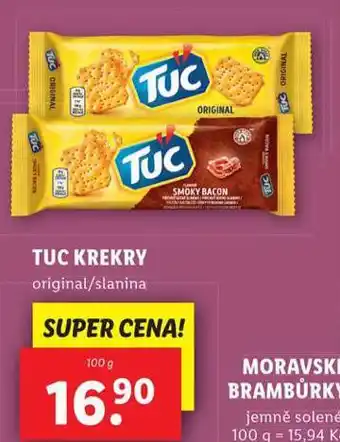 Lidl Tuc krekry nabídka