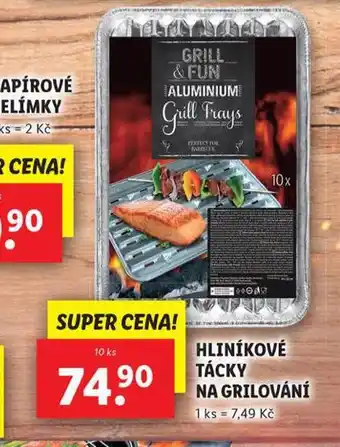 Lidl Hliníkové tácky na grilování nabídka