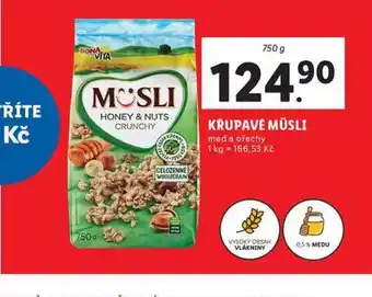 Lidl Křupavé müsli nabídka