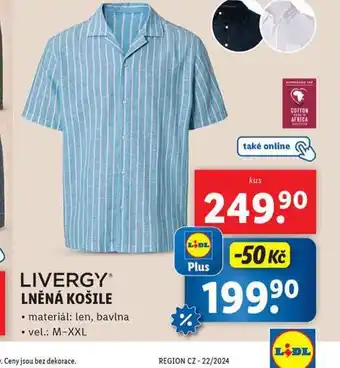 Lidl Lněná košile nabídka