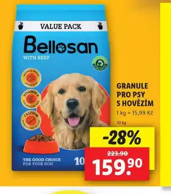 Lidl Bellosan granule pro psy nabídka